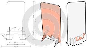 Flayers Stand with Die Cut Template.