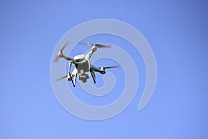 Flaying drone in sky