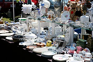 Flea market booth