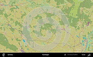 Flechtingen, Germany. Topographic Humanitarian