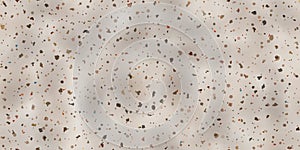 Flecked brown and grey marble countertop seamless pattern with mottled texture