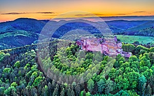 Fleckenstein Castle in the Northern Vosges Mountains - Bas-Rhin, France