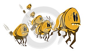 Fleeing fleas