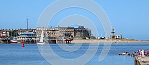 Fleetwood, River Wyre estuary, lighthouse, panorama