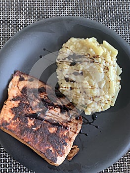 FleischkÃ¤se with aspargus Risotto