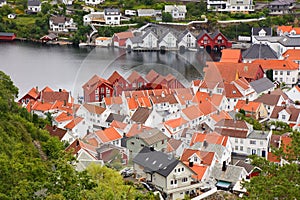 Flekkefjord town, Norway photo