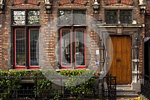 Flemish house facade photo