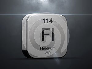 Flerovium element from the periodic table