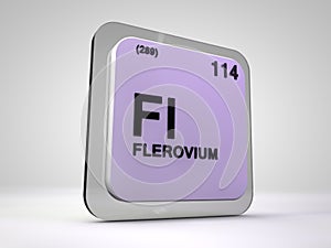 Flerovium - Fl - chemical element periodic table