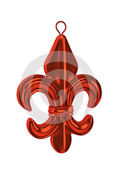 Fleur De Lis Christmas Ball