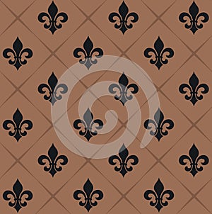 Fleur de lis fabric pattern