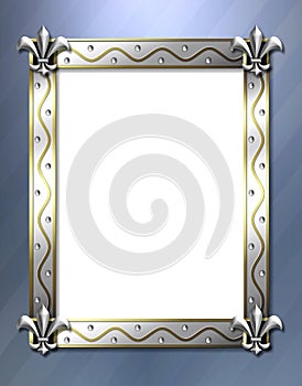 Fleur de lis frame