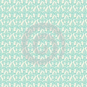 Fleur de lis french repeat pattern background in blue