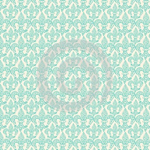 Fleur de lis french repeat pattern background in blue