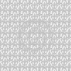 Fleur de lis french repeat pattern background in gray