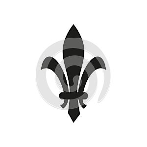 Fleur de lis heraldic icon.