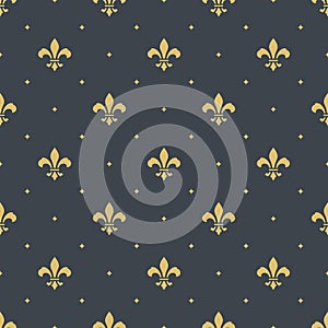 Fleur-de-lis, new orlean seamless pattern background