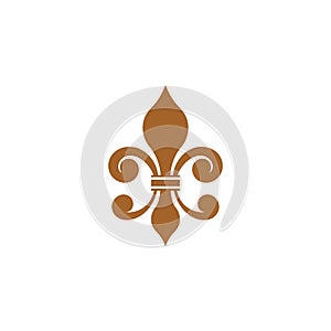 Fleur de lis vector icon design