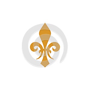 Fleur de lis vector icon design