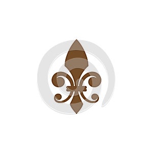 Fleur de lis vector icon design