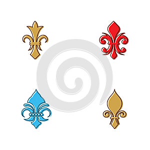 Fleur de lis vector icon design