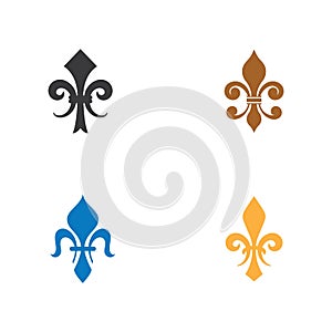 Fleur de lis vector icon design