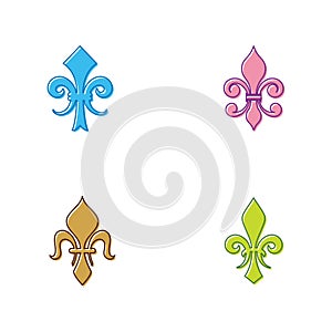 Fleur de lis vector icon design