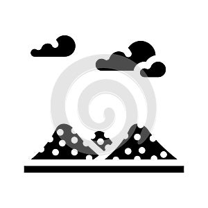 fleur de sel glyph icon vector illustration