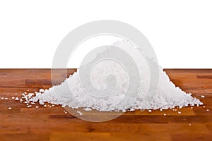 Fleur de sel, white sea salt crystals