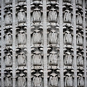 Fleur texture pattern on a wall with vertical