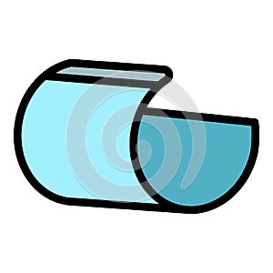 Flex display icon color outline vector