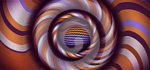 Flex illustration vector background. Curve art and warp pattern. Optical lines design. Stripes backdrop texture