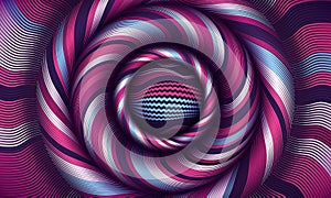 Flex illustration vector background. Curve art and warp pattern. Optical lines design. Stripes backdrop texture