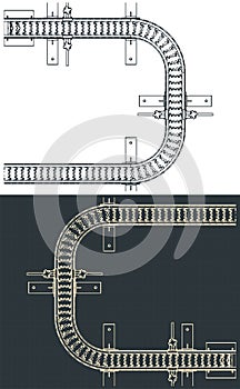 Flex link conveyor drawings