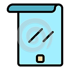 Flex modern screen icon color outline vector