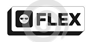 Flex rectangle UI web button