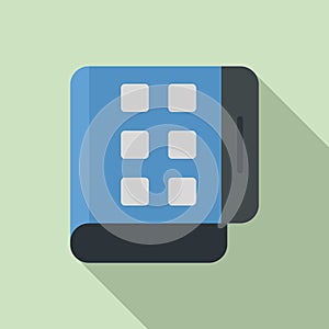 Flex screen fold icon, flat style