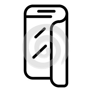 Flex smartphone screen icon, outline style