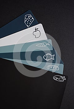 Flexibile plastic cutting set of six pieces