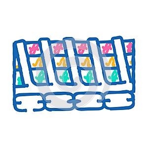 flexible cables icon doodle illustration