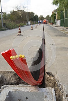 Flexible conduits on the road