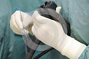 Flexible medical endoscope