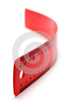 Flexible Red Ruler photo