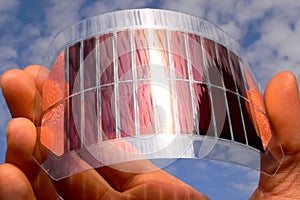 Flexible solar cells from ruthenium photo