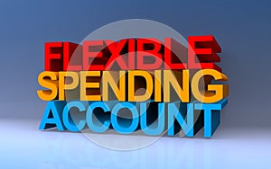 flexible spending account on blue
