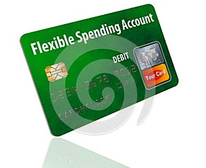 Flexible Spending Account FSA debit card.