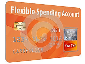 Flexible Spending Account FSA debit card.