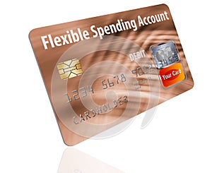 Flexible Spending Account FSA debit card.