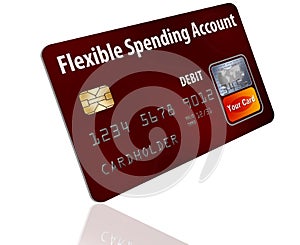 Flexible Spending Account FSA debit card.