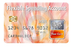 Flexible Spending Account FSA debit card.